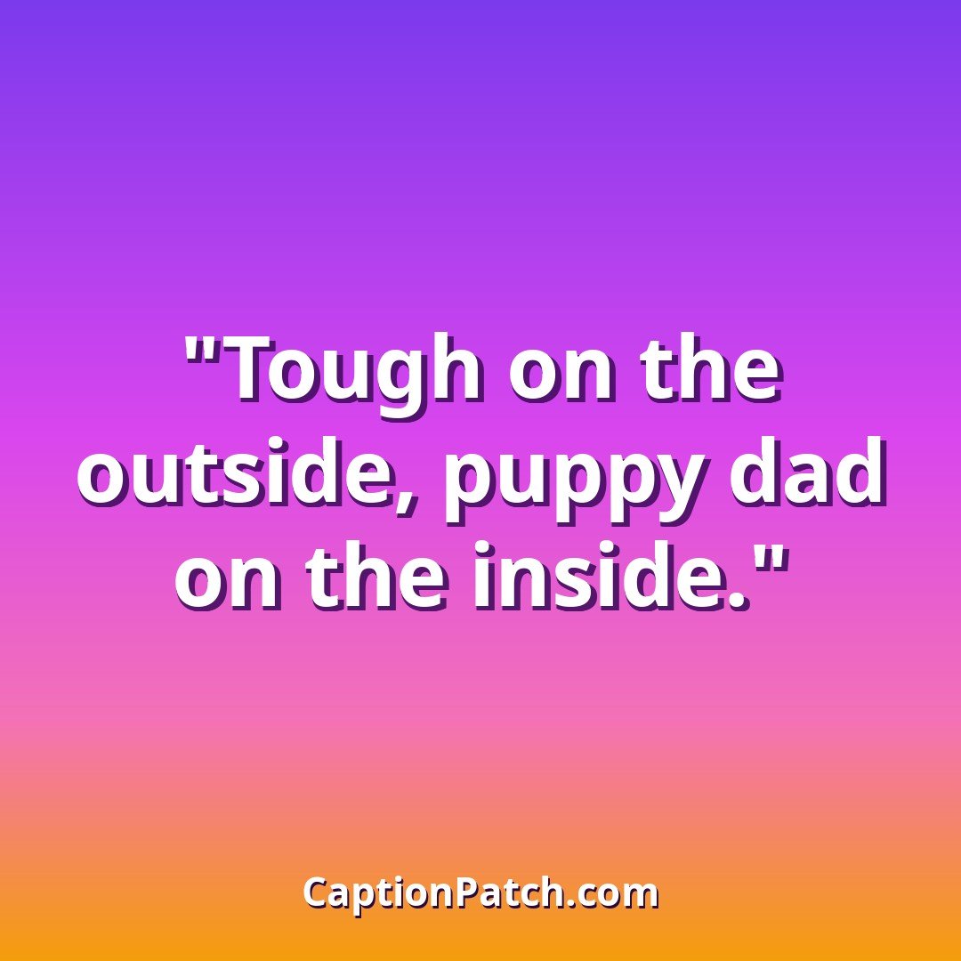 Dog dad Instagram captions caption card
