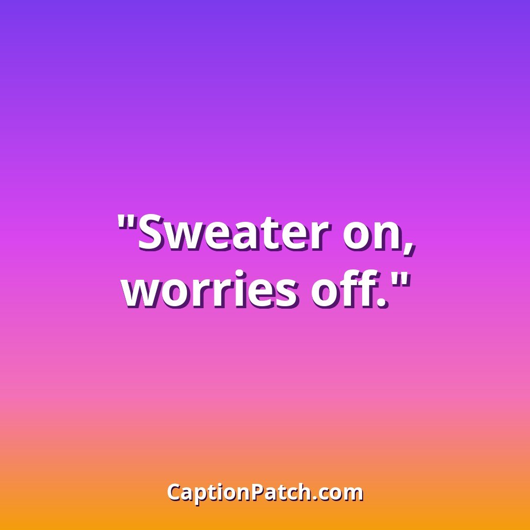 Cozy fall Instagram captions caption card