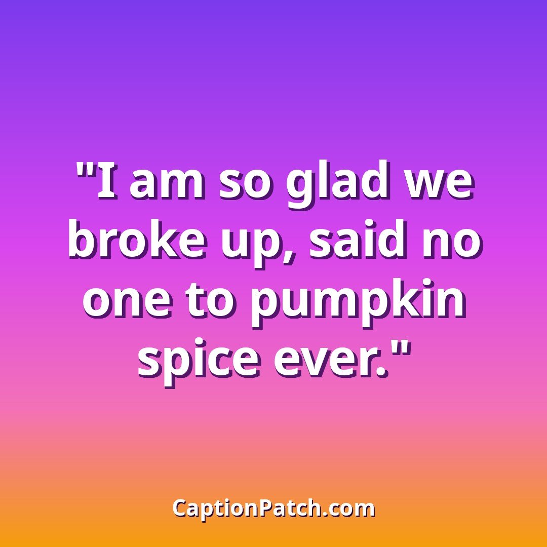 Funny fall Instagram captions caption card