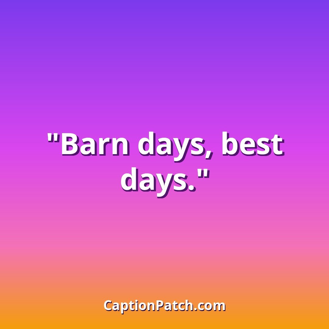 Short farm Instagram captions caption card