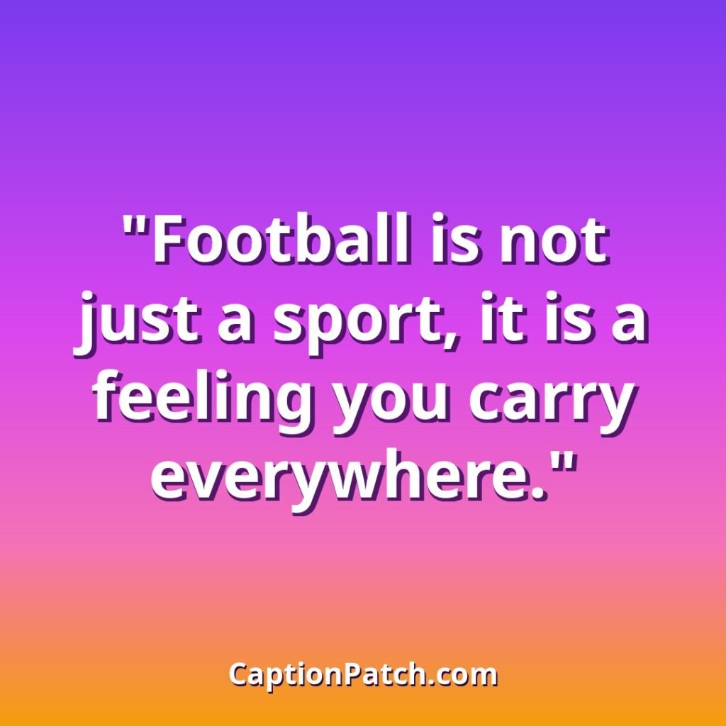 Best football Instagram captions caption card