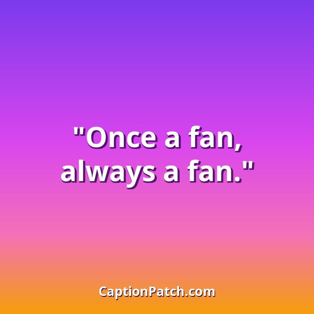 Football captions for fans caption card