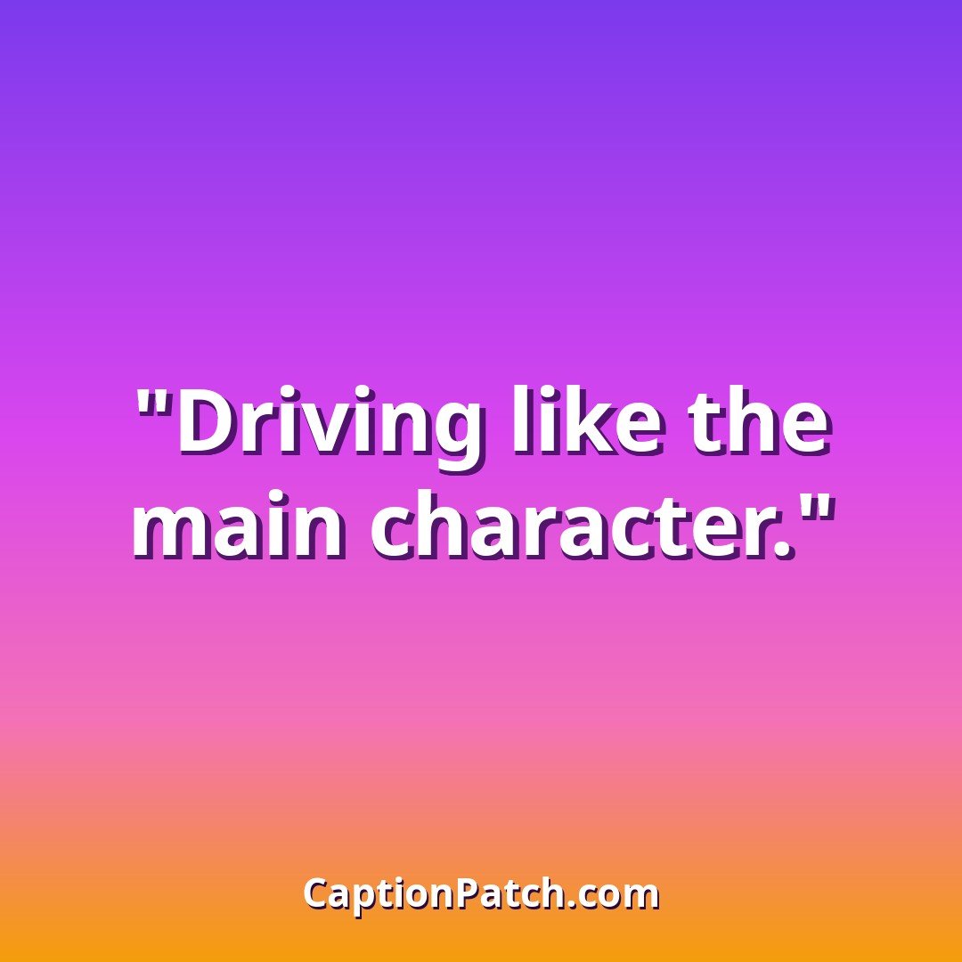 Cool new car Instagram captions caption card