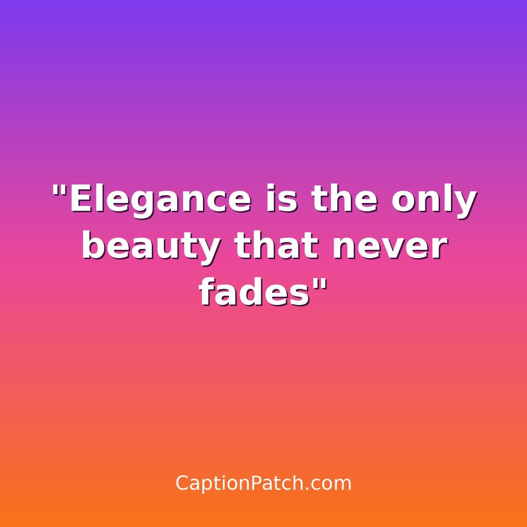 Classy pretty girl Instagram caption card