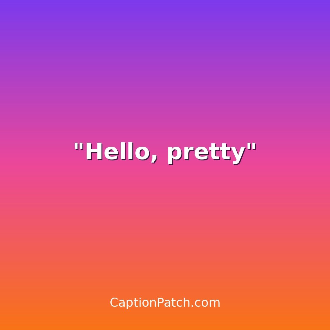 Short pretty girl Instagram caption card
